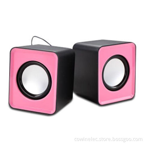 2.0-channel Computer Stereo Mini Speakers, 1.5W x 2 Output Power/Many Colors Available